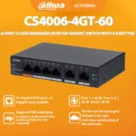 Dahua CS4006-4GT-60 4Port Cloud Yönetilebilir Poe Switch