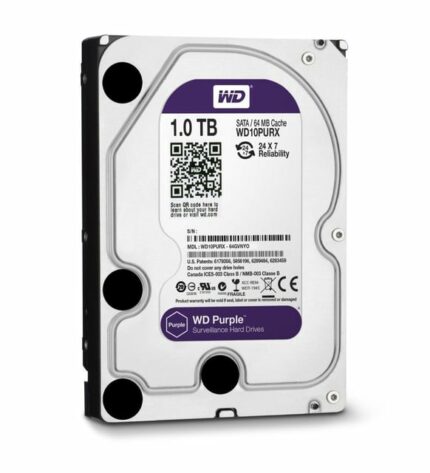 WDIGITAL 3.5 PURPLE 1TB 5400RPM 64MB SATA3 WD10PURZ