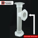 KameraKutusu TRK-07 YUVARLAK ve ÇOKGEN DİREK İÇİN MONTAJ FLANŞI-BEYAZ