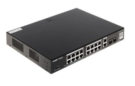 RUIJIE RG-ES220GS-P, 20-Portlu Gigabit Akıllı Bulut (Cloud) Yönetilen PoE Anahtarı