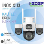 INOX-X113 3+3+3 MP 3 LENSLİ WİFİ PTZ KAMERA