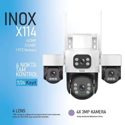 INOX-X114 4X3MP DÖRT LENSLİ WİFİ PTZ