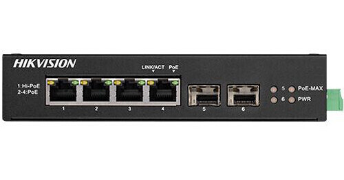 hikvision_ds_3t0506hp_e_hs_4_port_gigabit_poe_1662780 HIKVISION SWITCH POE GIGABIT STANDART 4 PORT DS-3T0506HP-E/HS - Görsel 1